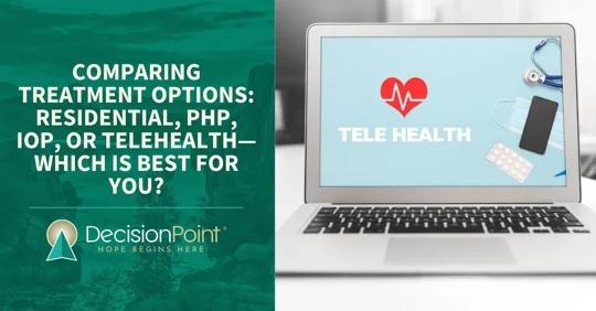 telehealth on laptop computer