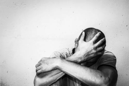 upset man