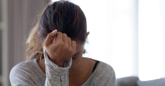 woman with trauma