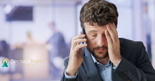 Man Informing employer he is going to rehab